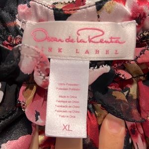 Oscar de la Renta pink label floral dress